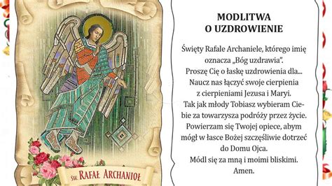 Modlitwa do Archanioła Rafała o uzdrowienie